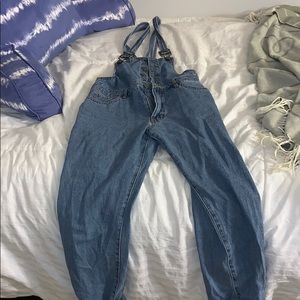Forever 21 denim overalls